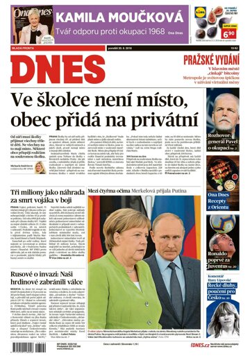 Obálka e-magazínu MF Dnes 20.8.2018