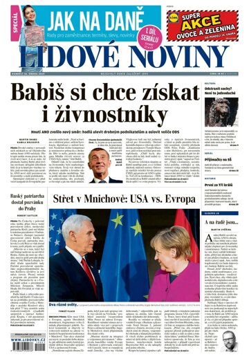 Obálka e-magazínu Lidové noviny 18.2.2019