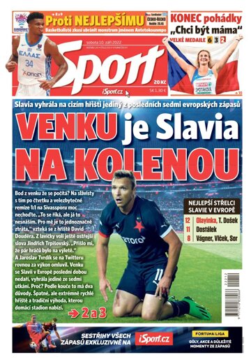 Obálka e-magazínu Sport 10.9.2022