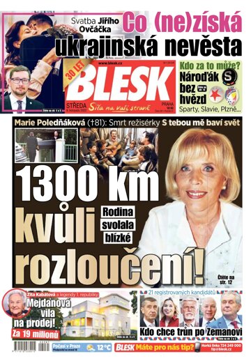 Obálka e-magazínu Blesk 9.11.2022