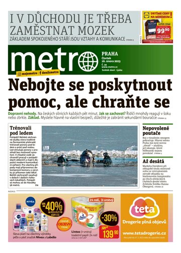 Obálka e-magazínu deník METRO 16.2.2023