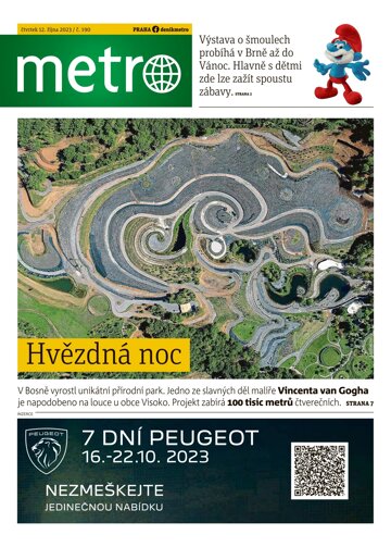 Obálka e-magazínu deník METRO 12.10.2023