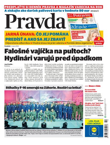 Obálka e-magazínu Pravda 4. 3. 2024