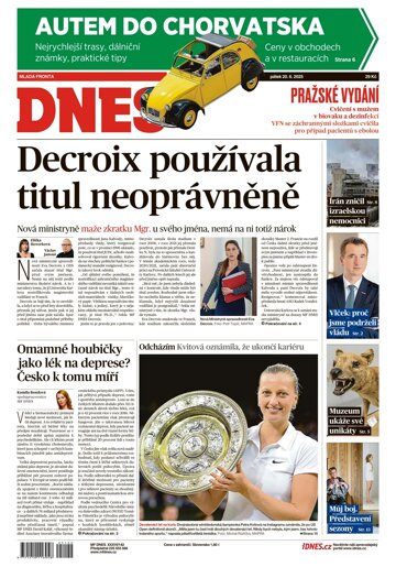 Obálka e-magazínu MF Dnes 20.6.2025