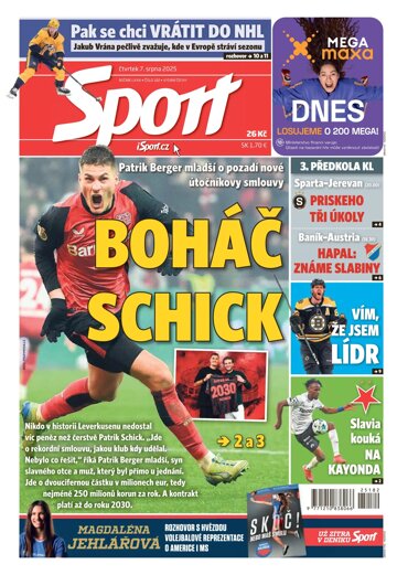 Obálka e-magazínu Sport 7.8.2025