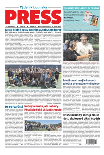 Obálka e-magazínu Lounský press 34/25