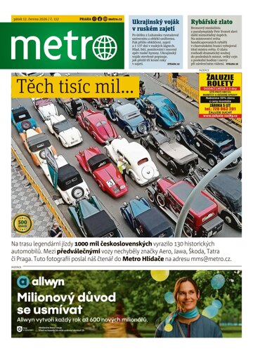 Obálka e-magazínu deník METRO 12.6.2026