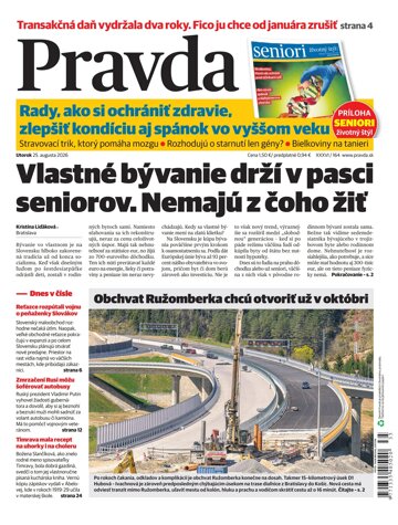 Obálka e-magazínu Pravda 25. 8. 2026