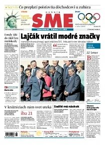 Obálka e-magazínu SME 7.9.2013