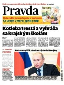 Obálka e-magazínu Pravda 5. 3. 2014