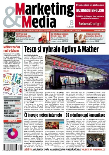 Obálka e-magazínu Marketing & Media 8 - 16.2.2015