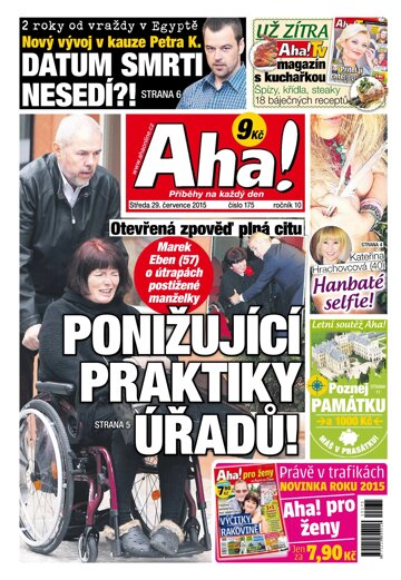 Obálka e-magazínu AHA! 29.7.2015