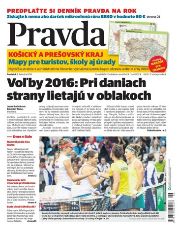 Obálka e-magazínu Pravda 8. 2. 2016