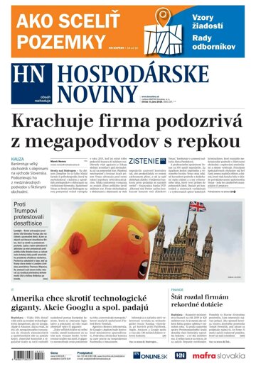Obálka e-magazínu Hospodárske noviny 05.06.2019