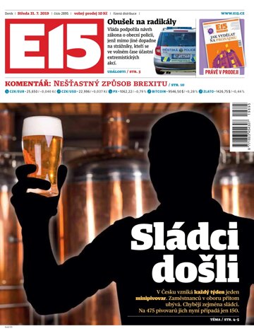 Obálka e-magazínu E15 31.7.2019