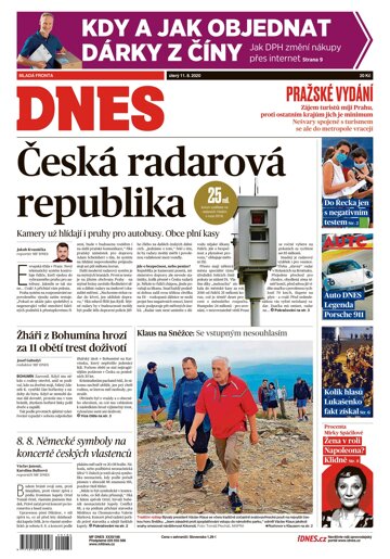 Obálka e-magazínu MF Dnes 11.8.2020