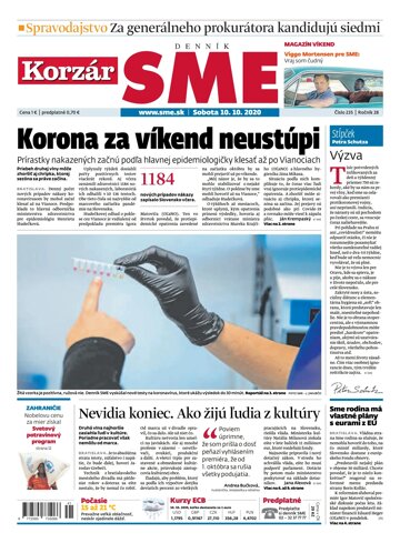 Obálka e-magazínu SME 10.10.2020