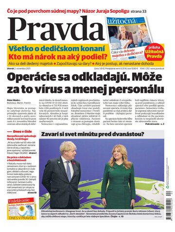 Obálka e-magazínu Pravda 2. 11. 2021