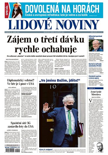 Obálka e-magazínu Lidové noviny 20.1.2022