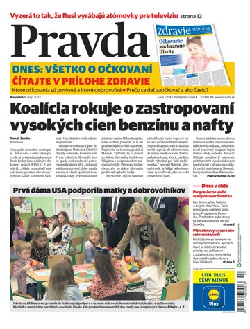 Obálka e-magazínu Pravda 9. 5. 2022