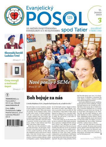 Obálka e-magazínu Evanjelický posol spod Tatier 3/2023