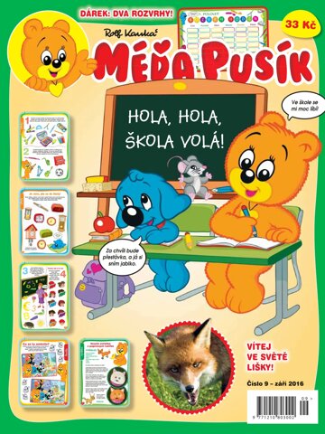 Obálka e-magazínu Méďa Pusík 9/2016