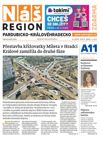 Obálka e-magazínu Náš Region - Pardubicko/Královéhradecko 18/2025