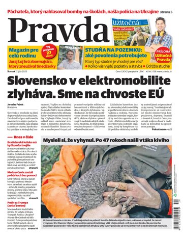 Obálka e-magazínu Pravda 17. 7. 2025