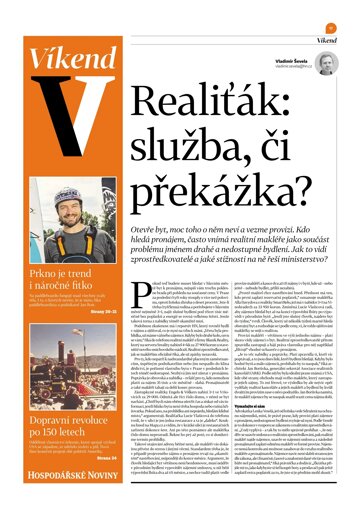 Obálka e-magazínu Hospodářské noviny - příloha Víkend 148 - 1.8.2025 Víkend