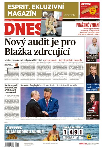 Obálka e-magazínu MF Dnes 2.9.2025