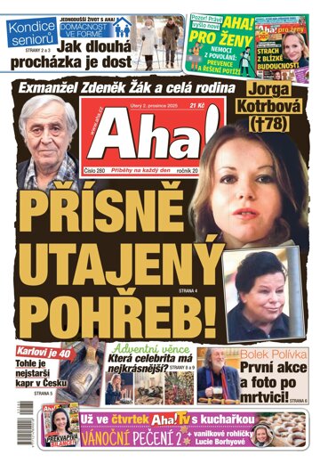 Obálka e-magazínu AHA! 2.12.2025