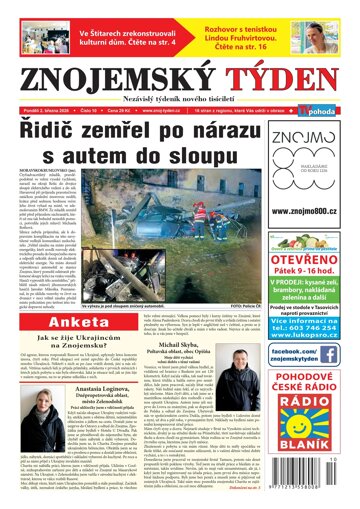 Obálka e-magazínu Znojemský týden 10/2026