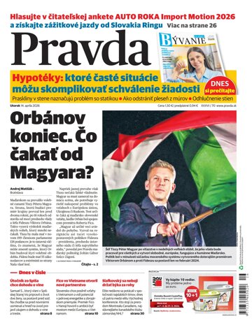 Obálka e-magazínu Pravda 14. 4. 2026