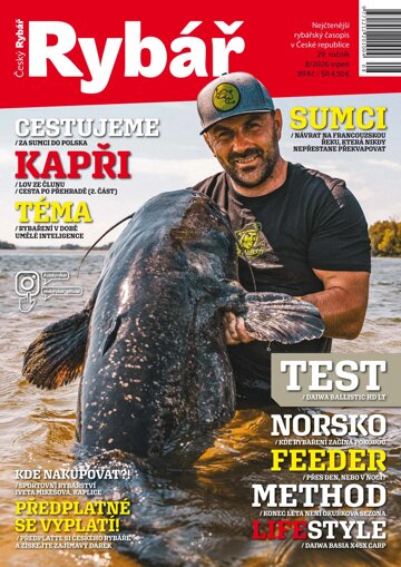 Obálka e-magazínu Český rybář 8/2026