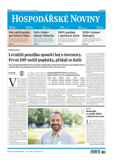 Obálka e-magazínu Hospodářské noviny 159 - 19.8.2026