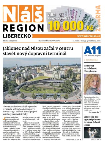Obálka e-magazínu Náš Region - Liberecko 39/2026