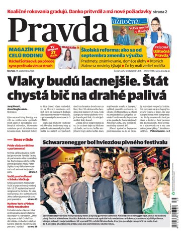 Obálka e-magazínu Pravda 24. 9. 2026