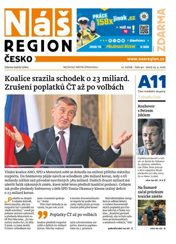 Obálka e-magazínu Náš Region - Česko 40/2026