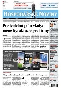 Obálka e-magazínu Hospodářské noviny 085 - 2.5.2013