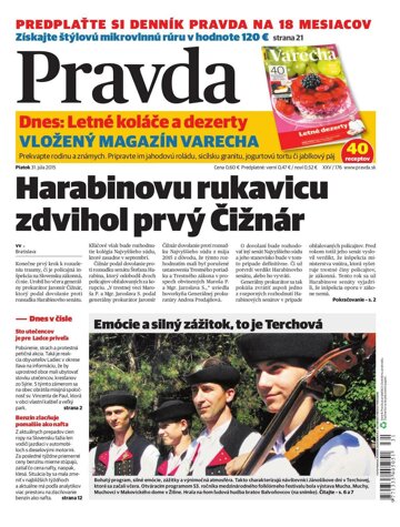 Obálka e-magazínu Pravda 31. 7. 2015