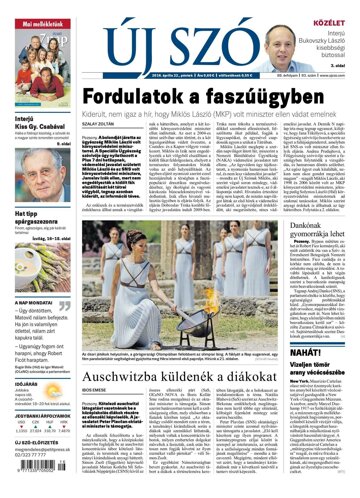 Obálka e-magazínu Új Szó 22.4.2016