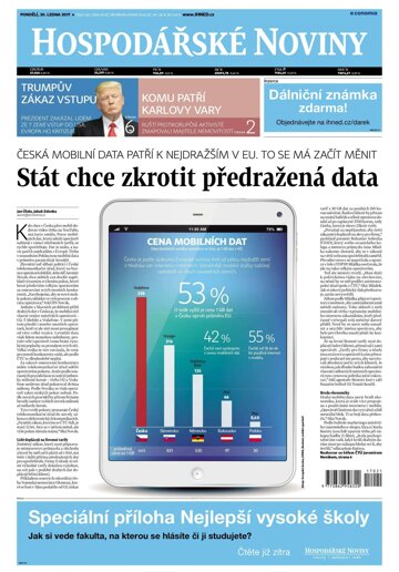 Obálka e-magazínu Hospodářské noviny 021 - 30.1.2017