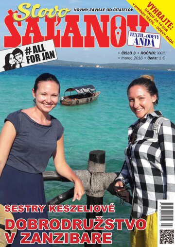 Obálka e-magazínu Slovo Šaľanov 3/2018