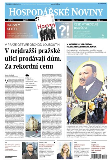 Obálka e-magazínu Hospodářské noviny 066 - 5.4.2018