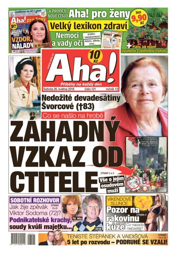 Obálka e-magazínu AHA! 26.5.2018