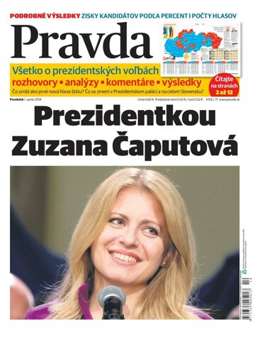 Obálka e-magazínu Pravda 1. 4. 2019