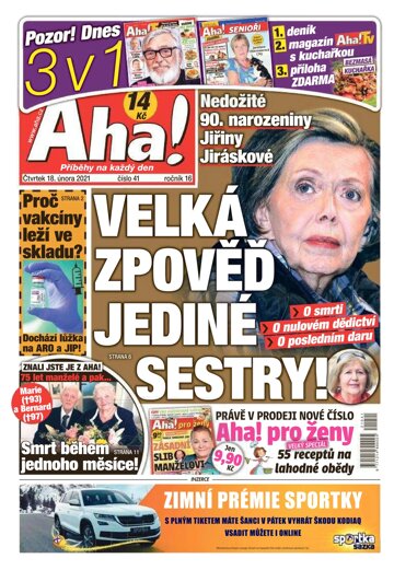 Obálka e-magazínu AHA! 18.2.2021