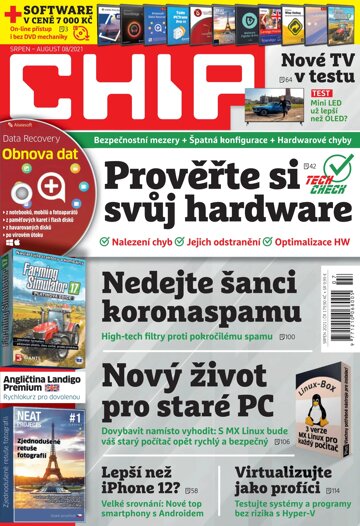Obálka e-magazínu CHIP 8/2021