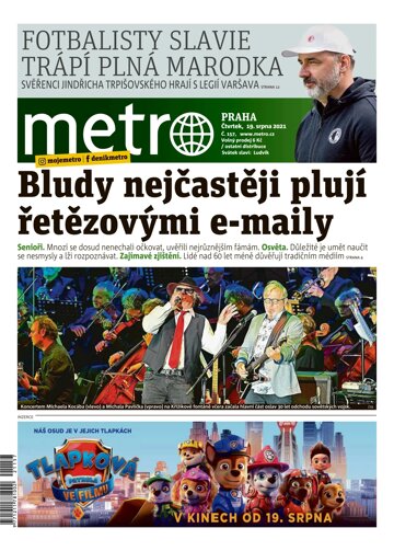 Obálka e-magazínu deník METRO 19.8.2021