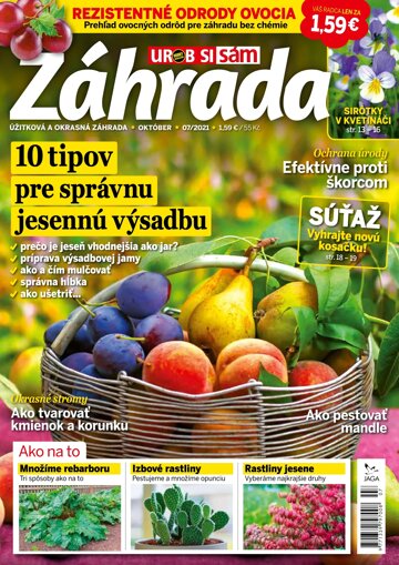 Obálka e-magazínu Záhrada 2021 07